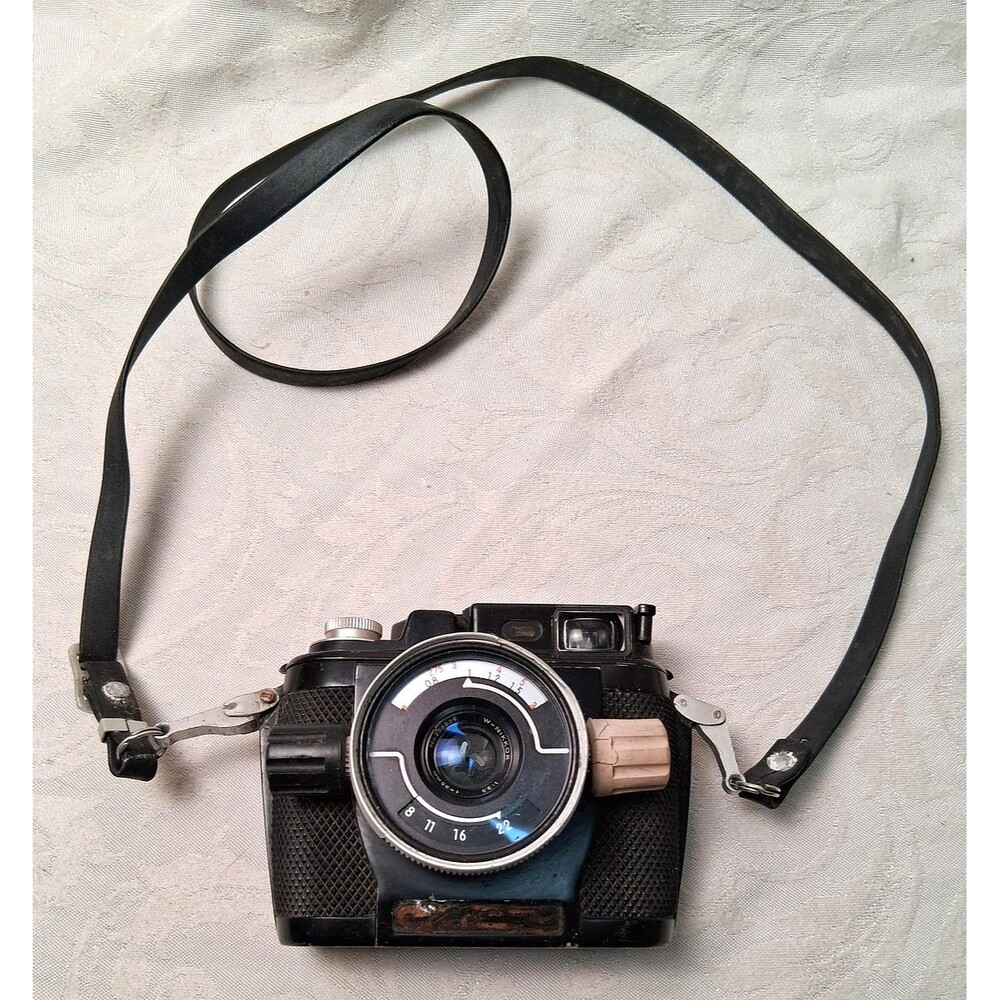 Vintage W-Nikkor 3.5cm F/2.5 Black Camera Lens Body Strap Display Decor